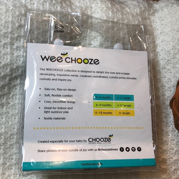 NWT Wee Chooze 6-9 Months Infant Crib Girls Shoes - Picture 6 of 8